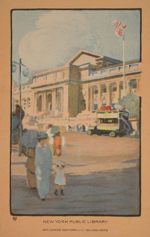 New York Public Library as a canvas print