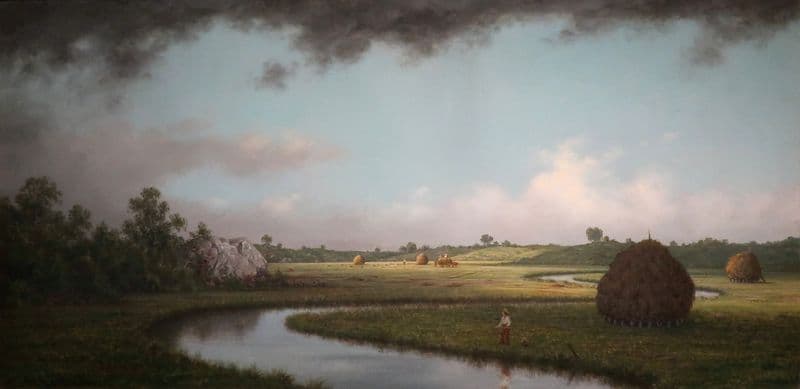 Newburryport Marshes, Approaching Storm (c. 1871) as a canvas print