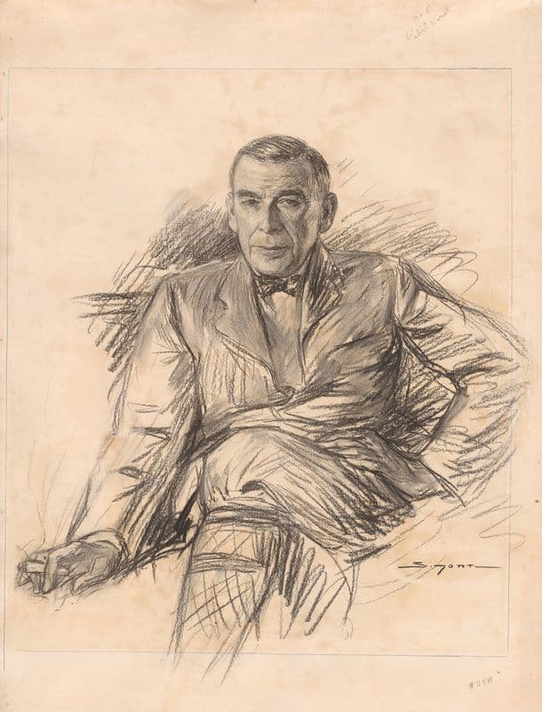 Newton Booth Tarkington (c. 1930) as a canvas print