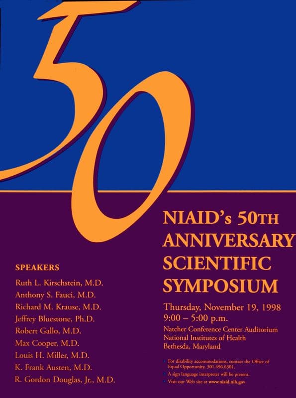 NIAID’s 50th anniversary scientific symposium as a canvas print