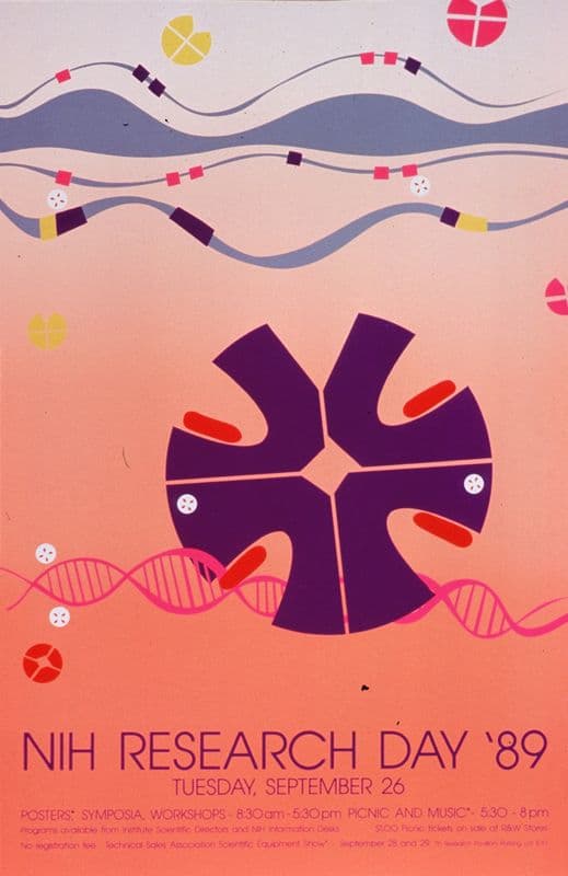 NIH Research Day ’89 as a canvas print
