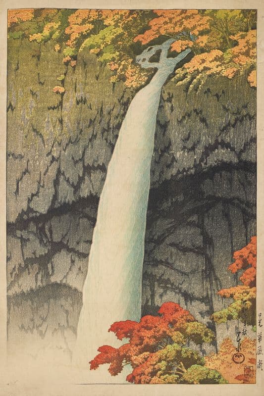 Nikko Kegon taki (Kegon waterfall, Nikko) as a canvas print