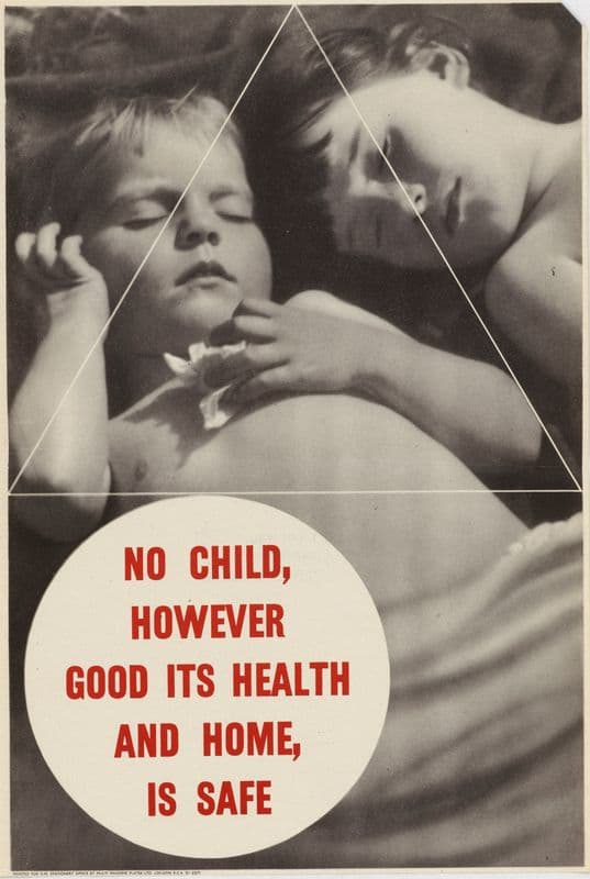 No Child, However Good its Health and Home, is Safe as a canvas print