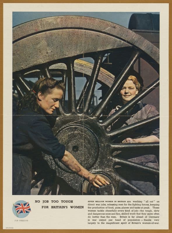 No Job too Tough for Britain’s Women as a canvas print