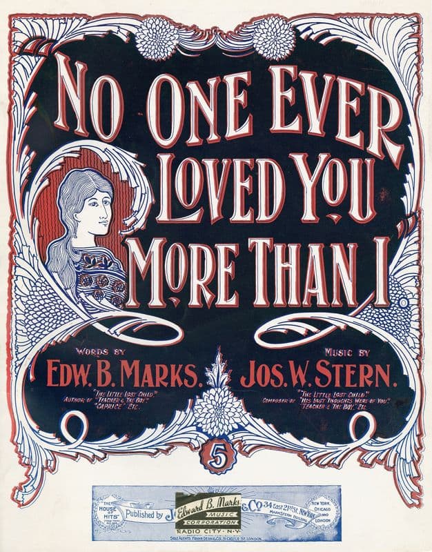 No one ever loved you more than I as a canvas print