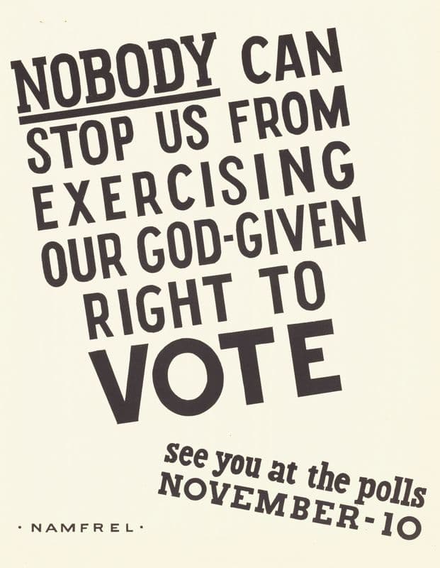 Nobody Can Stop Us From Exercising Our God-given Right to VOTE as a canvas print