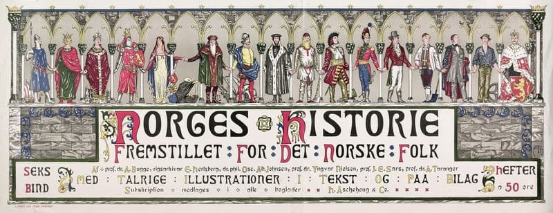 Norges Historie as a canvas print