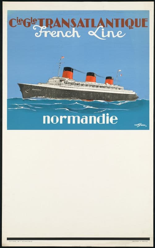 Normandie as a canvas print