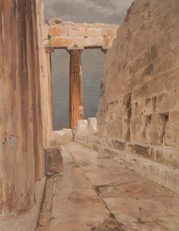 North Peristyle of the Parthenon, Athens as a canvas print