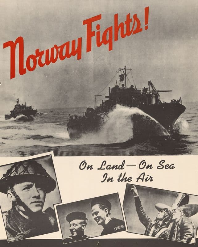Norway Fights! On Land – On Sea In the Air as a canvas print