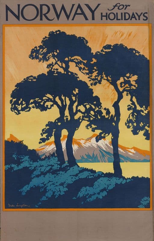 Norway for holidays as a canvas print