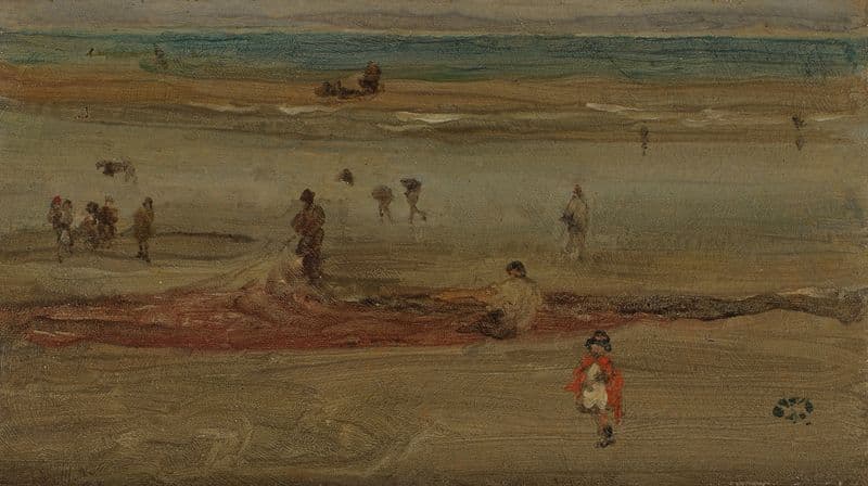 Note in Red and Violet; Nets as a canvas print