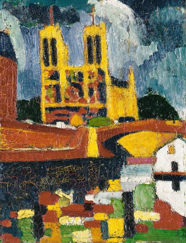 Notre Dame (ca. 1907) as a canvas print