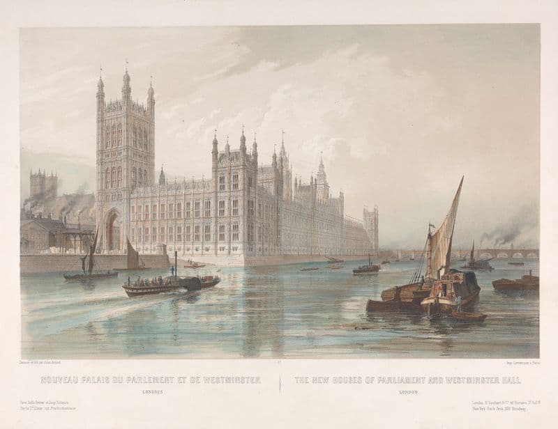 Nouveau Palais du Parlement et de Westminster as a canvas print