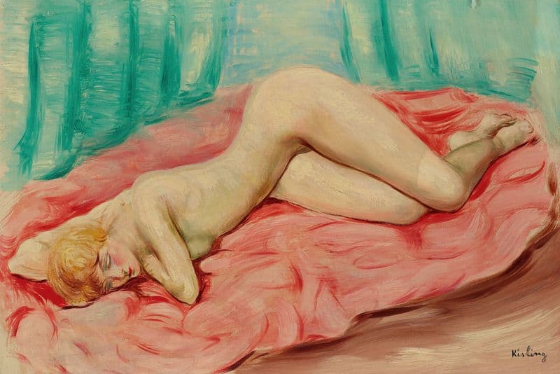 Nu allongé as a canvas print