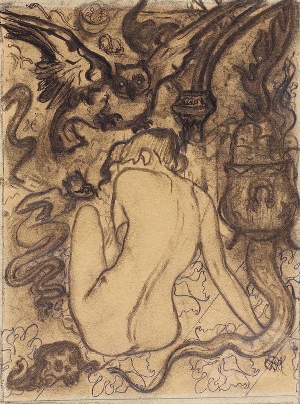 Nu avant la Messe Noire (circa 1892-1893) as a canvas print