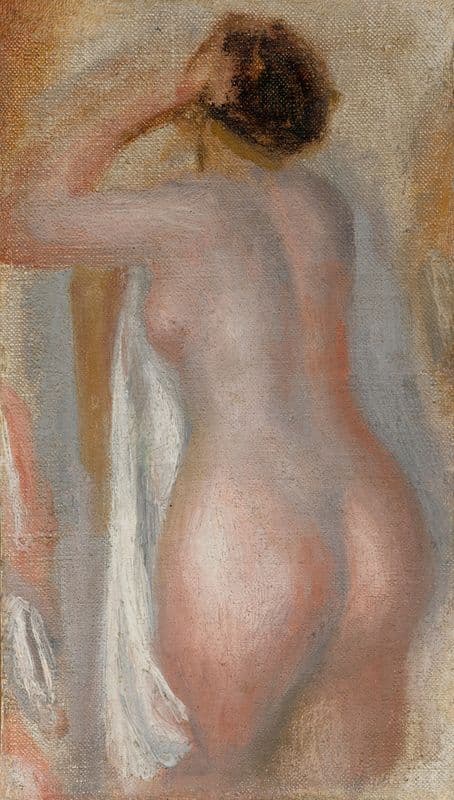Nu de dos as a canvas print