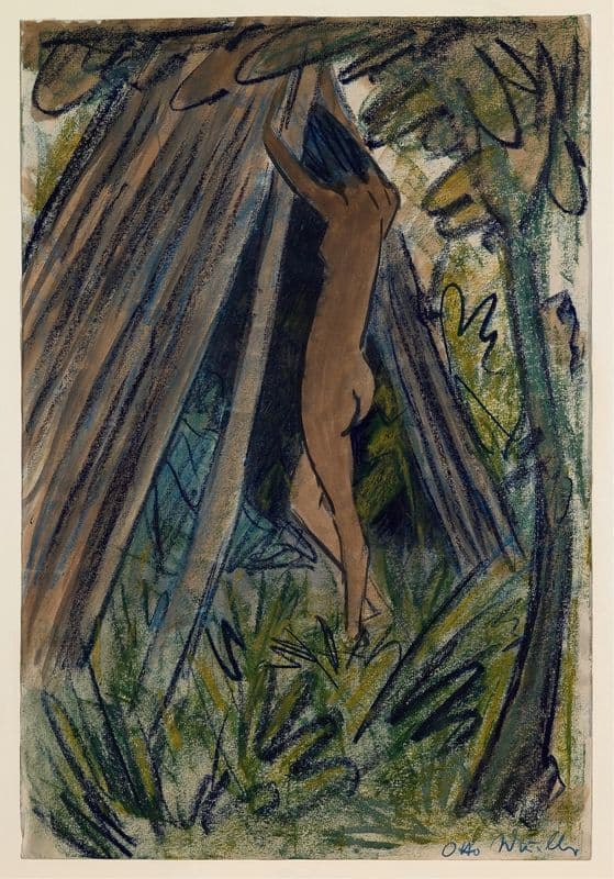 Nude Before a Tent as a canvas print
