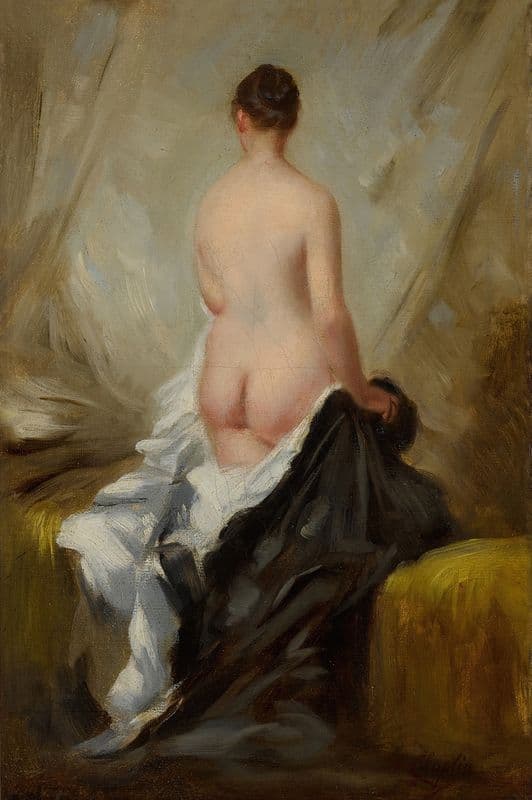 Nude, Seen from Behind as a canvas print