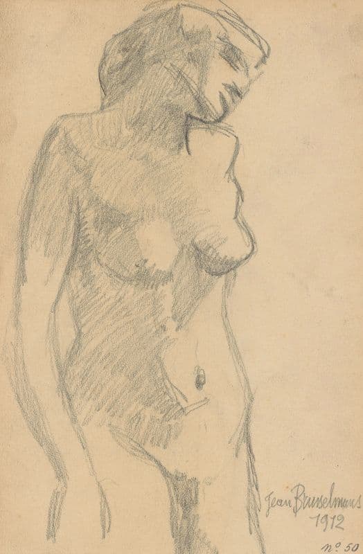 Nude woman as a canvas print