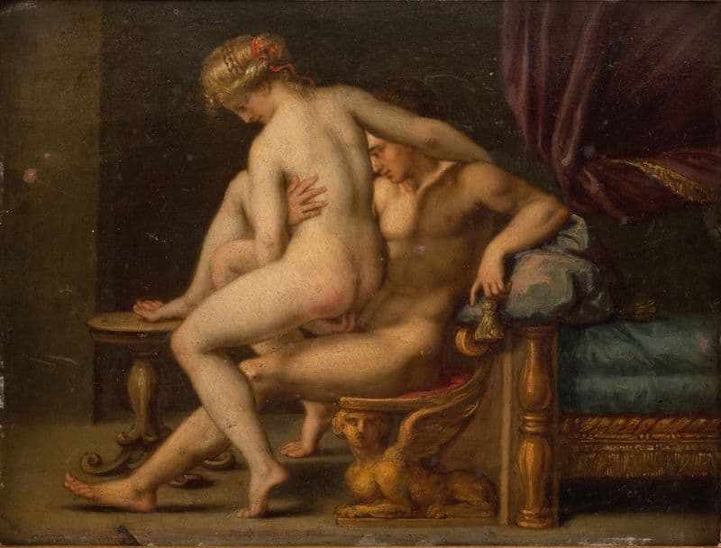 Nuditet med mand og kvinde (1572 – 1602) as a canvas print