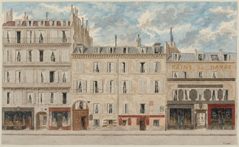 Numéros 120 à 124 de la rue Saint-Lazare, 8ème arrondissement as a canvas print