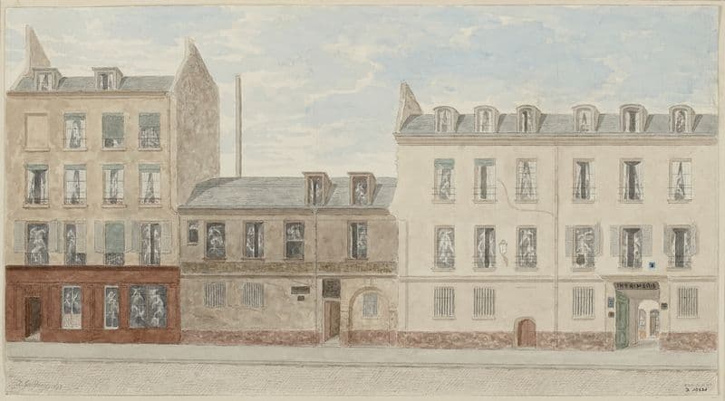 Numéros 6 à 10 rue des Poitevins, 6ème arrondissement as a canvas print