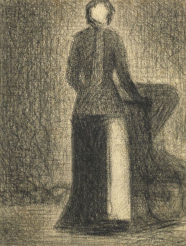 Nurse with a Child’s Carriage (1882-1884) as a canvas print
