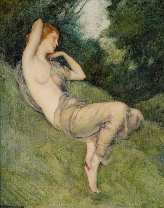 Nymph Of The Glen as a canvas print