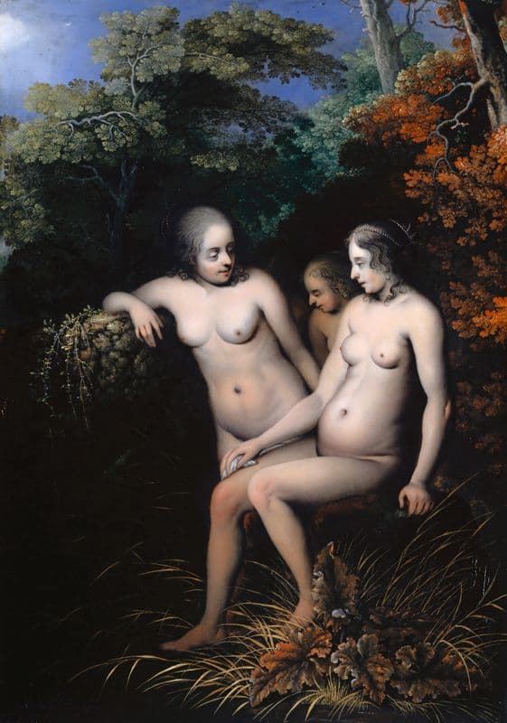 Nymphs at the Edge of a Forest as a canvas print