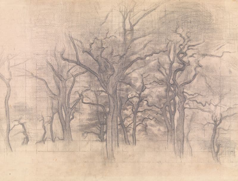 Oak Trees (1899 – 1902) as a canvas print