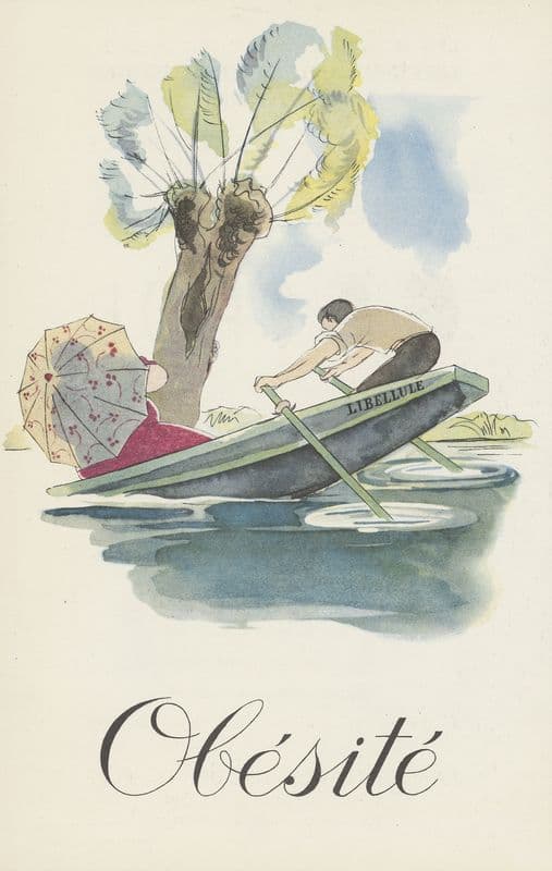 Obésité (1910-1950) as a canvas print