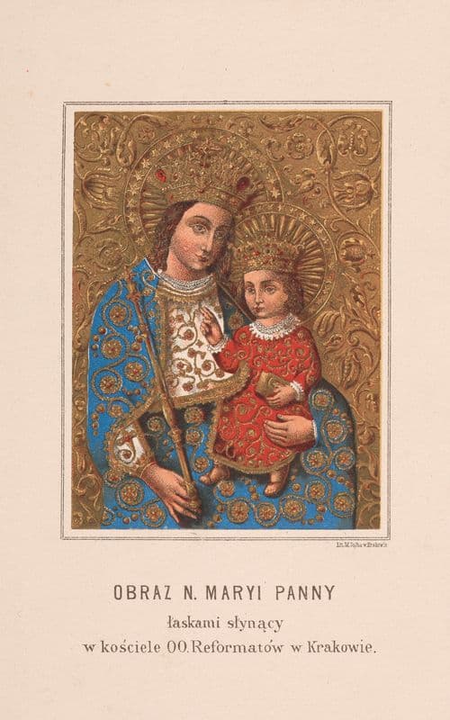 Obraz N. Maryi Panny łaskami słynący w kościele OO. Reformatów w Krakowie as a canvas print