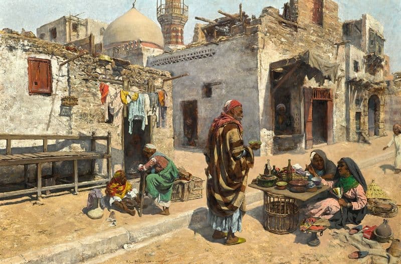 Offering Refreshment, Cairo as a canvas print