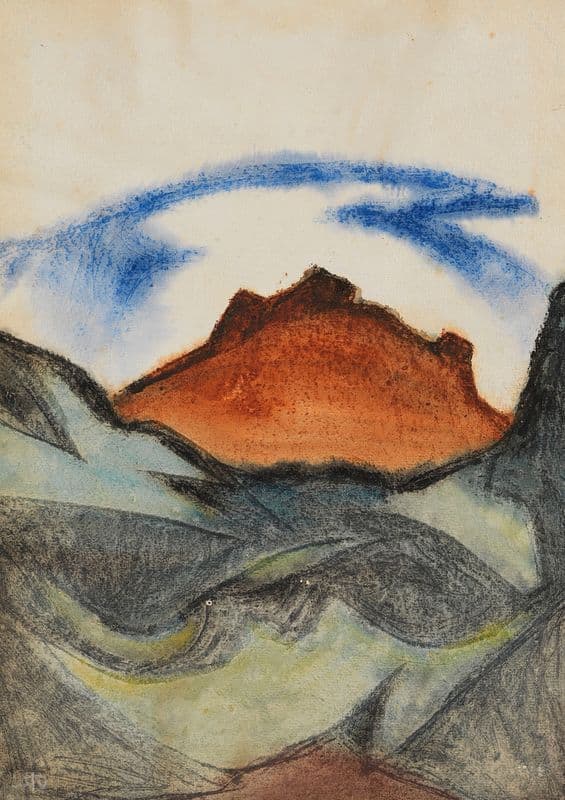 Ohne Titel (Berglandschaft) as a canvas print