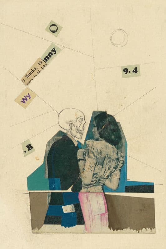 Ohne Titel (junge Frau und Tod) (around 1941) as a canvas print