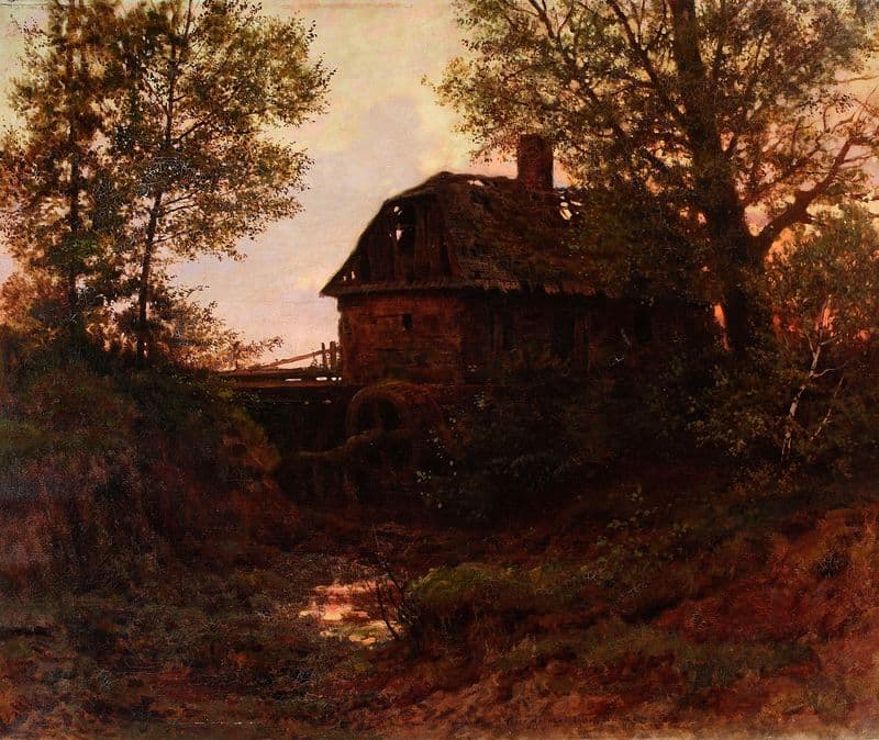 Old mill as a canvas print