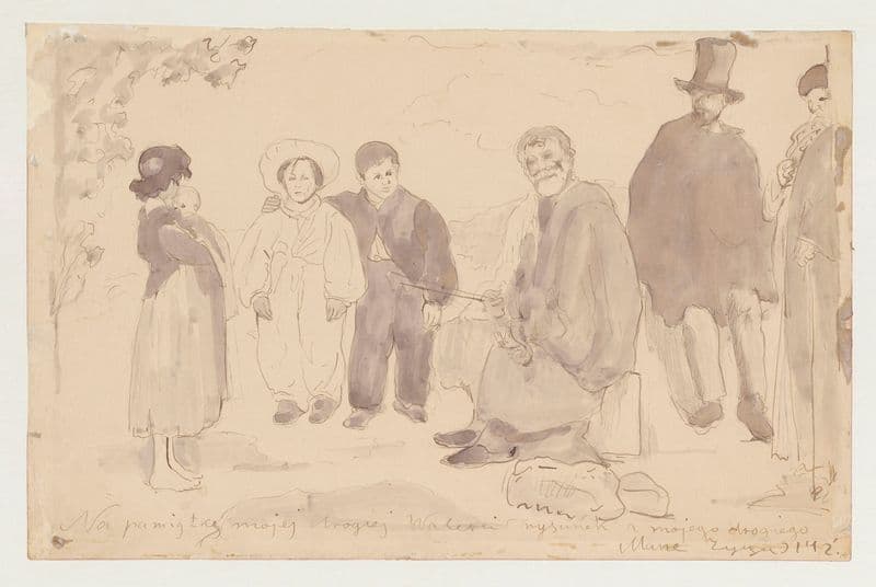 Old Musician, acc. to E. Manet as a canvas print