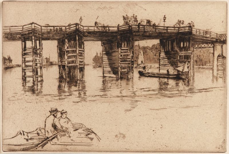 Old Putney Bridge as a canvas print