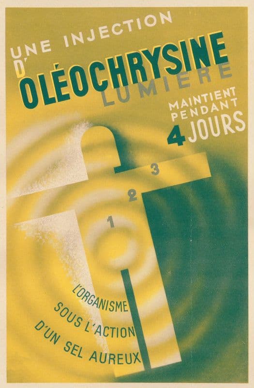 Oléochrysine (1910-1950) as a canvas print