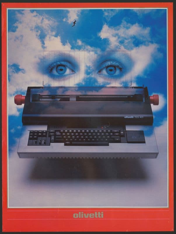 Olivetti a glimpse of tomorrow as a canvas print