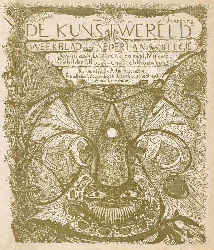 Omslag voor; De kunstwereld, 1894 as a canvas print