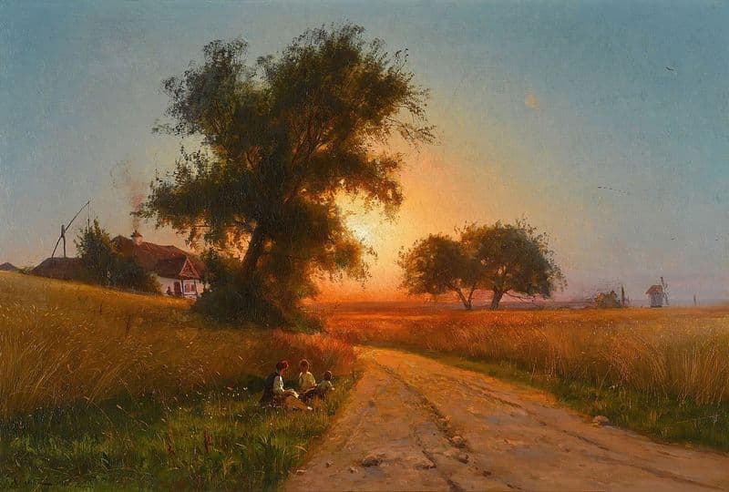 On a Late Summer’s Evening, Ukraine as a canvas print