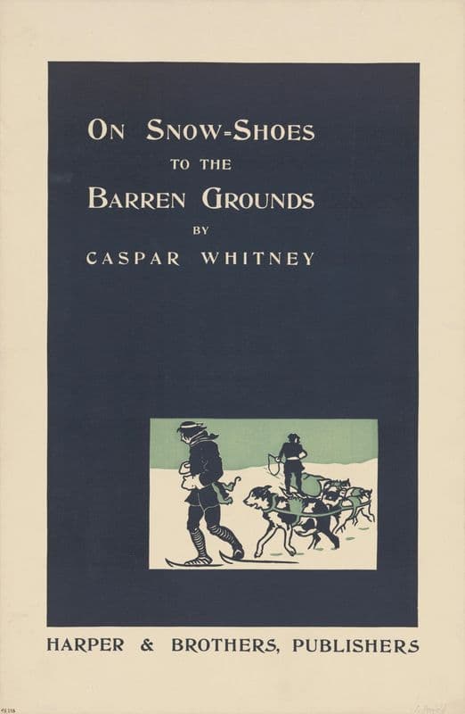On Snow Shoes to the Barren Grounds as a canvas print