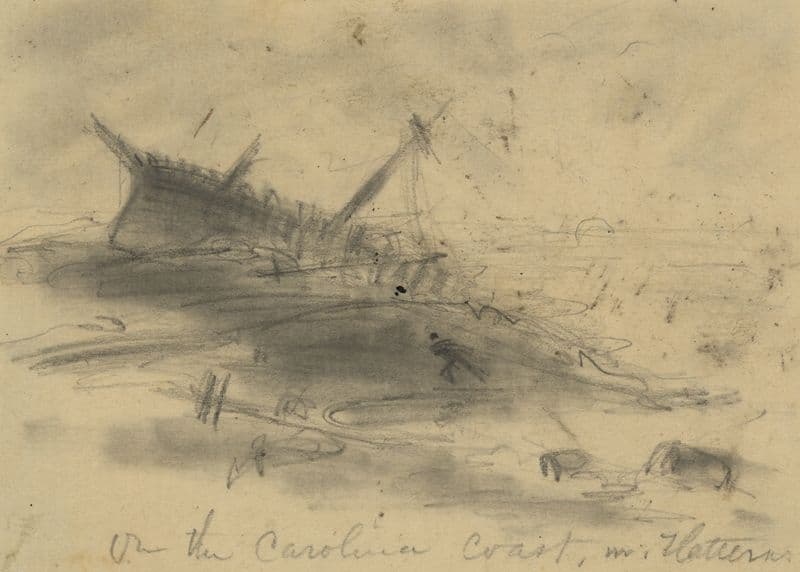 On the Carolina coast nr. Hatteras as a canvas print