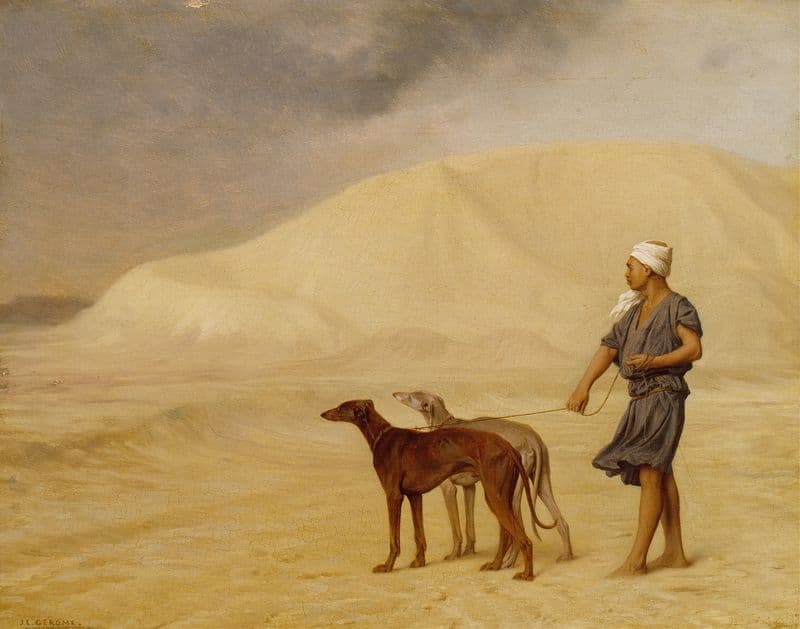 On the Desert (ca 1867) as a canvas print