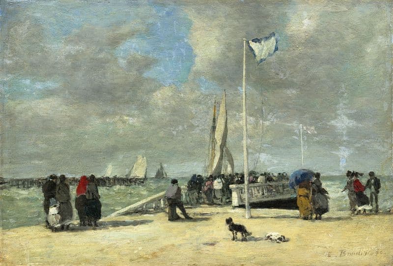 On the Jetty (c. 1869-1870) as a canvas print