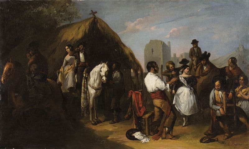 On the Outskirts of Seville as a canvas print