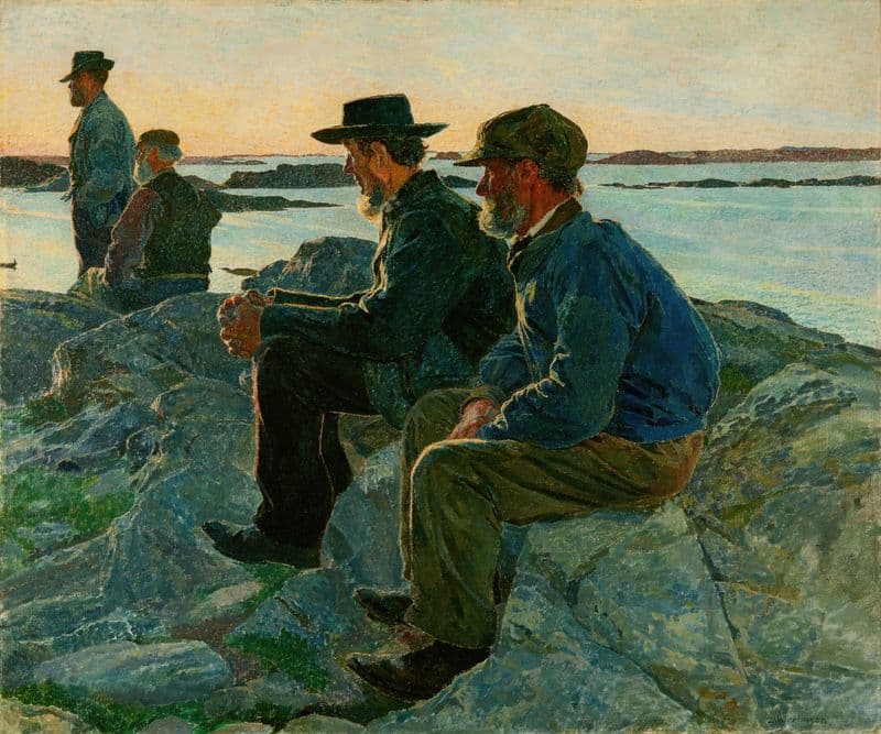 On the Rocks, Fiskebäckskil (between 1905 and 1906) as a canvas print