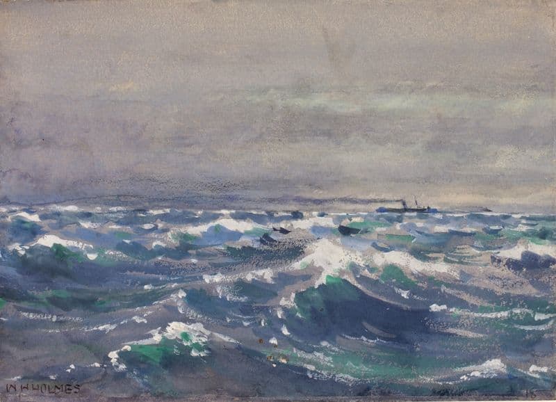 On The Steamer Bremen, Off Nova Scotia, 1880 as a canvas print